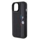 Husa pentru iPhone 15 - BMW Hardcase Perforated Tricolor Line (BMHCP15S23PUPVK) - Black