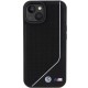 Husa pentru iPhone 15 - BMW Hardcase Perforated Twisted Line MagSafe (BMHMP15S23PUCPK) - Black