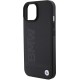 Husa pentru iPhone 15 - BMW Natural Leather Hot Stamp (BMHCP15SSLLBK) - Black