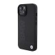 Husa pentru iPhone 15 - BMW Natural Signature Logo Imprint (BMHMP15SSLLBK) - Black