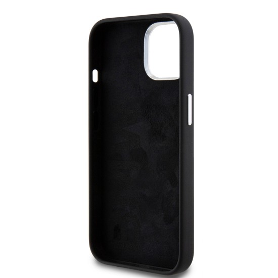 Husa pentru iPhone 15 - BMW Signature Liquid Silicone MagSafe (BMHMP15SSILBK2) - Black