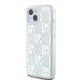 Husa pentru iPhone 15 - DKNY Hardcase Liquid Glitter Multilogo (DKHCP15SLCPEPT) - White