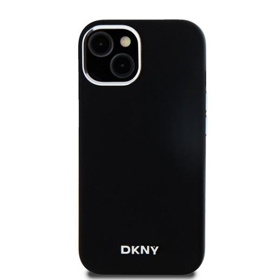 Husa pentru iPhone 15 - DKNY Hardcase Liquid Silicone (DKHMP14SSMCHLK) - Black