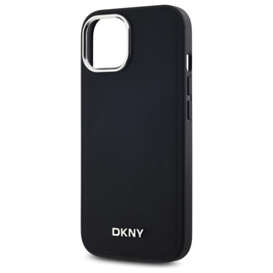 Husa pentru iPhone 15 - DKNY Hardcase Plain Logo MagSafe (DKHMP15SPSCMCLK) - Black