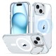 Husa pentru iPhone 15 - ESR Classic Hybrid HaloLock Kickstand - Clear Blue