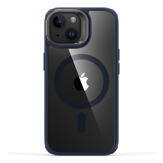 Husa pentru iPhone 15 - ESR Classic Hybrid HaloLock Kickstand - Clear Dark Blue