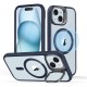 Husa pentru iPhone 15 - ESR Classic Hybrid HaloLock Kickstand - Clear Dark Blue