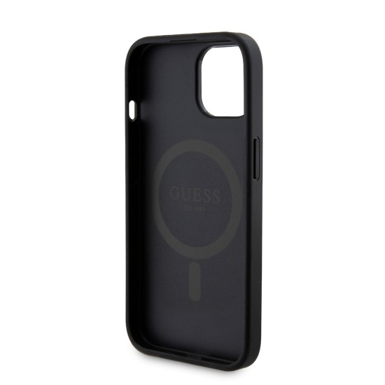 Husa pentru iPhone 15 - Guess Hardcase Powerbank MagSafe (GUBPM5P15S4GEMGK) - Black