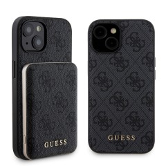 Husa pentru iPhone 15 - Guess Hardcase Powerbank MagSafe (GUBPM5P15S4GEMGK) - Black Husa pentru iPhone 15 - Guess Hardcase Powerbank MagSafe (GUBPM5P15S4GEMGK) - Black