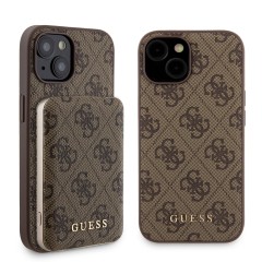 Husa pentru iPhone 15 - Guess Hardcase Powerbank MagSafe (GUBPM5P15S4GEMGW) - Brown Husa pentru iPhone 15 - Guess Hardcase Powerbank MagSafe (GUBPM5P15S4GEMGW) - Brown