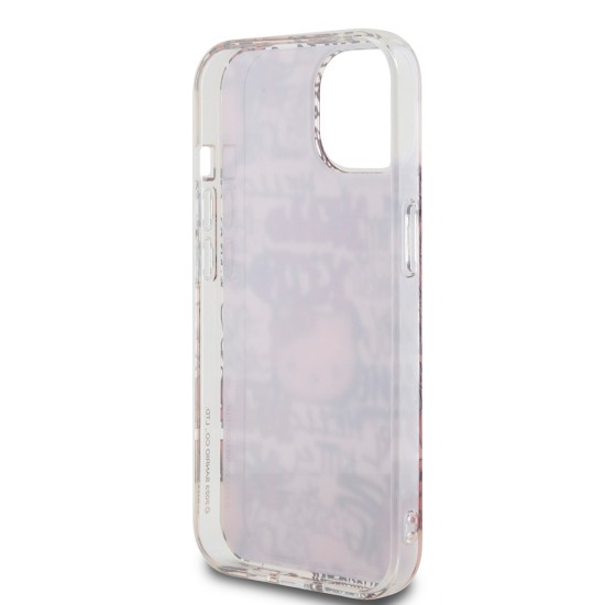 Husa pentru iPhone 15 - Hello Kitty Hardcase IML Tags Graffiti (HKHCP15SHDGPTP) - Pink Husa pentru iPhone 15 - Hello Kitty Hardcase IML Tags Graffiti (HKHCP15SHDGPTP) - Pink