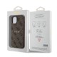 Husa pentru iPhone 15 / iPhone 14 / iPhone 13 - Guess 4G Collection Leather MagSafe (GUHMP15SG4GFRW) - Brown