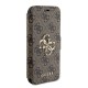 Husa pentru iPhone 15 / iPhone 14 / iPhone 13 - Guess Book 4G (GUBKP15S4GMGBR) - Brown