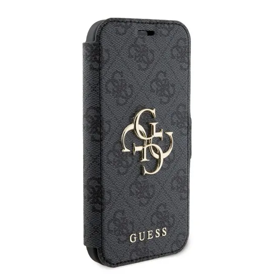 Husa pentru iPhone 15 / iPhone 14 / iPhone 13 - Guess Book 4G (GUBKP15S4GMGGR) - Grey Husa pentru iPhone 15 / iPhone 14 / iPhone 13 - Guess Book 4G (GUBKP15S4GMGGR) - Grey