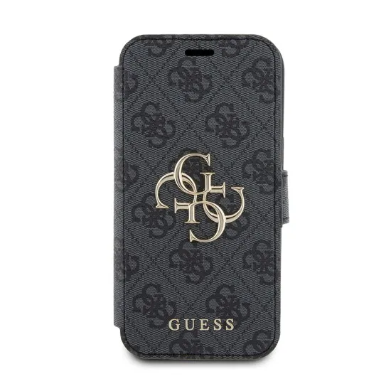 Husa pentru iPhone 15 / iPhone 14 / iPhone 13 - Guess Book 4G (GUBKP15S4GMGGR) - Grey Husa pentru iPhone 15 / iPhone 14 / iPhone 13 - Guess Book 4G (GUBKP15S4GMGGR) - Grey