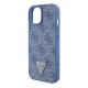 Husa pentru iPhone 15 / iPhone 14 / iPhone 13 - Guess Crossbody 4G Metal Logo (GUHCP15SP4TDSCPB) - Blue