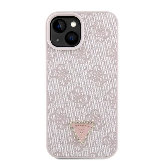Husa pentru iPhone 15 / iPhone 14 / iPhone 13 - Guess Crossbody 4G Metal Logo (GUHCP15SP4TDSCPP) - Pink Husa pentru iPhone 15 / iPhone 14 / iPhone 13 - Guess Crossbody 4G Metal Logo (GUHCP15SP4TDSCPP) - Pink