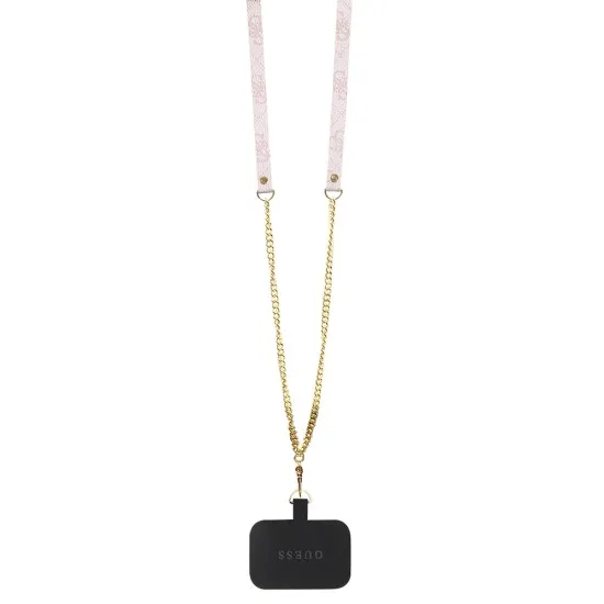 Husa pentru iPhone 15 / iPhone 14 / iPhone 13 - Guess Crossbody 4G Metal Logo (GUHCP15SP4TDSCPP) - Pink Husa pentru iPhone 15 / iPhone 14 / iPhone 13 - Guess Crossbody 4G Metal Logo (GUHCP15SP4TDSCPP) - Pink