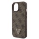 Husa pentru iPhone 15 / iPhone 14 / iPhone 13 - Guess Crossbody 4G Metal Logo (GUHCP15SP4TDSCPW) - Brown