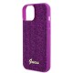 Husa pentru iPhone 15 / iPhone 14 / iPhone 13 - Guess Disco Metal Script (GUHCP15SPMSDGSF) - Fuchsia