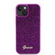 Husa pentru iPhone 15 / iPhone 14 / iPhone 13 - Guess Disco Metal Script (GUHCP15SPMSDGSF) - Fuchsia