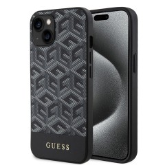 Husa pentru iPhone 15 / iPhone 14 / iPhone 13 - Guess GCube Stripes MagSafe (GUHMP15SHGCFSEK) - Black Husa pentru iPhone 15 / iPhone 14 / iPhone 13 - Guess GCube Stripes MagSafe (GUHMP15SHGCFSEK) - Black
