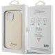 Husa pentru iPhone 15 / iPhone 14 / iPhone 13 - Guess Glitter Glossy Script (GUHCP15SPGMCSD) - Sparkle Beige Husa pentru iPhone 15 / iPhone 14 / iPhone 13 - Guess Glitter Glossy Script (GUHCP15SPGMCSD) - Sparkle Beige