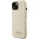 Husa pentru iPhone 15 / iPhone 14 / iPhone 13 - Guess Glitter Glossy Script (GUHCP15SPGMCSD) - Sparkle Beige Husa pentru iPhone 15 / iPhone 14 / iPhone 13 - Guess Glitter Glossy Script (GUHCP15SPGMCSD) - Sparkle Beige
