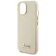Husa pentru iPhone 15 / iPhone 14 / iPhone 13 - Guess Glitter Glossy Script (GUHCP15SPGMCSD) - Sparkle Beige Husa pentru iPhone 15 / iPhone 14 / iPhone 13 - Guess Glitter Glossy Script (GUHCP15SPGMCSD) - Sparkle Beige