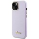 Husa pentru iPhone 15 / iPhone 14 / iPhone 13 - Guess Glitter Glossy Script (GUHCP15SPGMCSL) - Light Purple