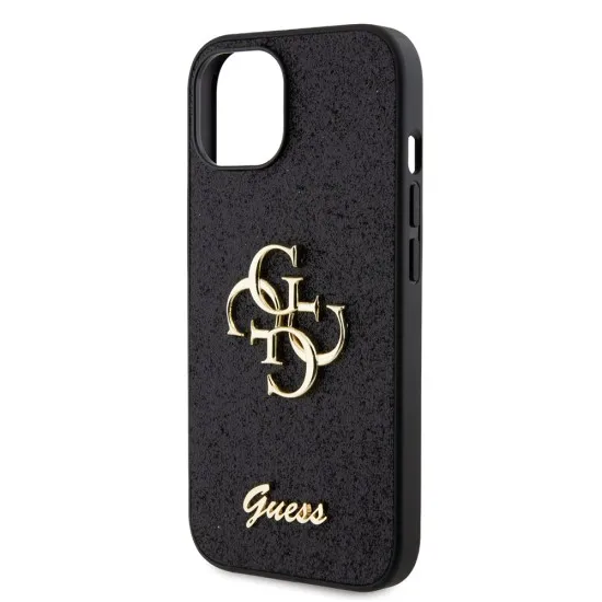 Husa pentru iPhone 15 / iPhone 14 / iPhone 13 - Guess Glitter Script Big 4G (GUHCP15SHG4SGK) - Black Husa pentru iPhone 15 / iPhone 14 / iPhone 13 - Guess Glitter Script Big 4G (GUHCP15SHG4SGK) - Black