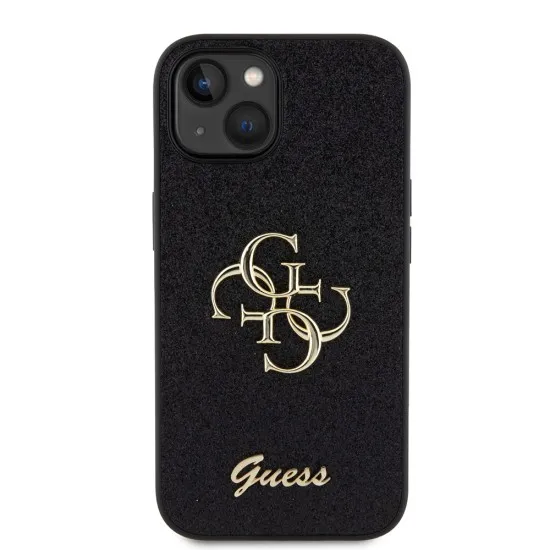 Husa pentru iPhone 15 / iPhone 14 / iPhone 13 - Guess Glitter Script Big 4G (GUHCP15SHG4SGK) - Black Husa pentru iPhone 15 / iPhone 14 / iPhone 13 - Guess Glitter Script Big 4G (GUHCP15SHG4SGK) - Black