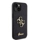 Husa pentru iPhone 15 / iPhone 14 / iPhone 13 - Guess Glitter Script Big 4G (GUHCP15SHG4SGK) - Black