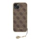 Husa pentru iPhone 15 / iPhone 14 / iPhone 13 - Guess Hardcase 4G Charms Collection (GUHCP15SGF4GBR) - Brown