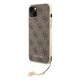 Husa pentru iPhone 15 / iPhone 14 / iPhone 13 - Guess Hardcase 4G Charms Collection (GUHCP15SGF4GBR) - Brown