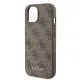 Husa pentru iPhone 15 / iPhone 14 / iPhone 13 - Guess Hardcase 4G Metal Gold Logo (GUHCP15SG4GFBR) - Brown Husa pentru iPhone 15 / iPhone 14 / iPhone 13 - Guess Hardcase 4G Metal Gold Logo (GUHCP15SG4GFBR) - Brown