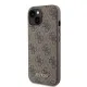 Husa pentru iPhone 15 / iPhone 14 / iPhone 13 - Guess Hardcase 4G Metal Gold Logo (GUHCP15SG4GFBR) - Brown Husa pentru iPhone 15 / iPhone 14 / iPhone 13 - Guess Hardcase 4G Metal Gold Logo (GUHCP15SG4GFBR) - Brown