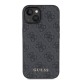 Husa pentru iPhone 15 / iPhone 14 / iPhone 13 - Guess Hardcase 4G Metal Gold Logo (GUHCP15SG4GFGR) - Grey