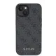 Husa pentru iPhone 15 / iPhone 14 / iPhone 13 - Guess Hardcase 4G Metal Gold Logo (GUHCP15SG4GFGR) - Grey