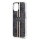 Husa pentru iPhone 15 / iPhone 14 / iPhone 13 - Guess Hardcase IML 4G Gold Stripe (GUHCP15SH4PSEGK) - Black