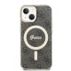 Husa pentru iPhone 15 / iPhone 14 / iPhone 13 - Guess IML 4G MagSafe (GUHMP15SH4STW) - Brown