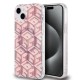 Husa pentru iPhone 15 / iPhone 14 / iPhone 13 - Guess IML GCube MagSafe (GUHMP15SHGCUSTGP) - Pink