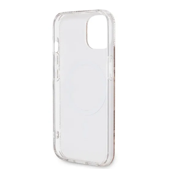 Husa pentru iPhone 15 / iPhone 14 / iPhone 13 - Guess IML GCube MagSafe (GUHMP15SHGCUSTGW) - Brown Husa pentru iPhone 15 / iPhone 14 / iPhone 13 - Guess IML GCube MagSafe (GUHMP15SHGCUSTGW) - Brown