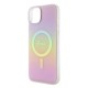 Husa pentru iPhone 15 / iPhone 14 / iPhone 13 - Guess IML Iridescent MagSafe (GUHMP15SHITSP) - Pink