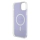 Husa pentru iPhone 15 / iPhone 14 / iPhone 13 - Guess IML Iridescent MagSafe (GUHMP15SHITSU) - Purple