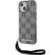 Husa pentru iPhone 15 / iPhone 14 / iPhone 13 - Karl Lagerfeld IML Luxury (KLHCP15SHKDPNSK) - Mono KL Pattern&Cord