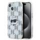 Husa pentru iPhone 15 / iPhone 14 / iPhone 13 - Karl Lagerfeld IML Luxury (KLHCP15SHKLPCHT) - Transparent Choupette Head&Monogram