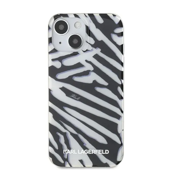 Husa pentru iPhone 15 / iPhone 14 / iPhone 13 - Karl Lagerfeld IML Luxury (KLHCP15SHZBPKCCK) - Zebra Pattern&Cord Husa pentru iPhone 15 / iPhone 14 / iPhone 13 - Karl Lagerfeld IML Luxury (KLHCP15SHZBPKCCK) - Zebra Pattern&Cord