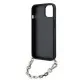 Husa pentru iPhone 15 / iPhone 14 / iPhone 13 - Karl Lagerfeld Saffiano Monogram Chain (KLHCP14SSACKLHPK) - Black Husa pentru iPhone 15 / iPhone 14 / iPhone 13 - Karl Lagerfeld Saffiano Monogram Chain (KLHCP14SSACKLHPK) - Black