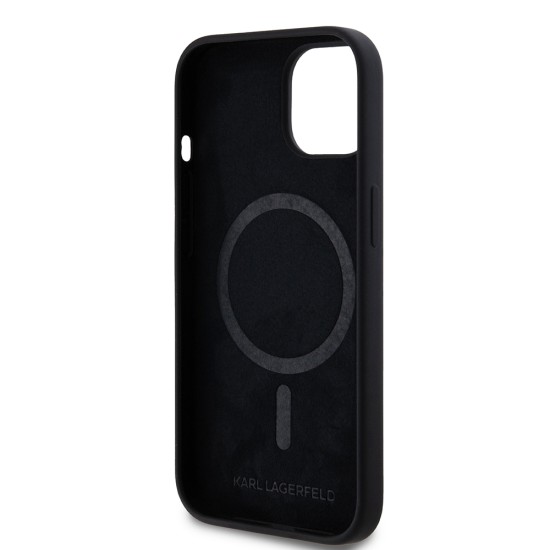 Husa pentru iPhone 15 / iPhone 14 / iPhone 13 - Karl Lagerfeld Silicone MagSafe (KLHMP15SSCHPPLK) - Choupette Head Husa pentru iPhone 15 / iPhone 14 / iPhone 13 - Karl Lagerfeld Silicone MagSafe (KLHMP15SSCHPPLK) - Choupette Head